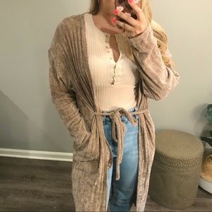 {NWT} Style Rack Long Line Soft Cardi- Mauve Medium